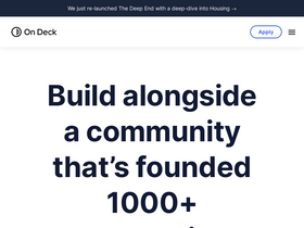 'beondeck.com' screenshot