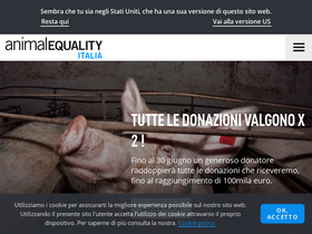'animalequality.it' screenshot