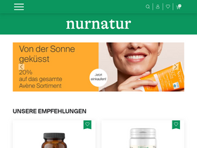 'nurnatur.ch' screenshot