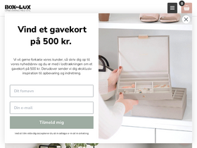 'boxdelux.dk' screenshot