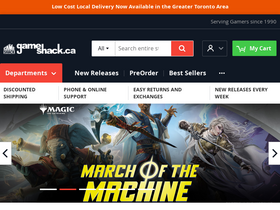 'gameshack.ca' screenshot