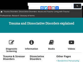 'traumadissociation.com' screenshot