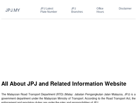 'jpj.my' screenshot
