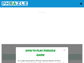 'phrazle.co' screenshot