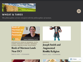 'wheatandtares.org' screenshot