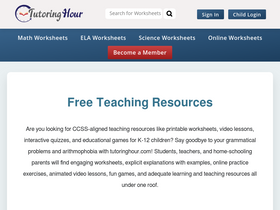 'tutoringhour.com' screenshot