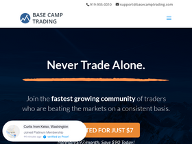 'basecamptrading.com' screenshot