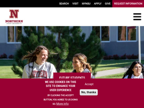 'northern.edu' screenshot