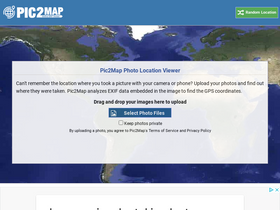 'pic2map.com' screenshot