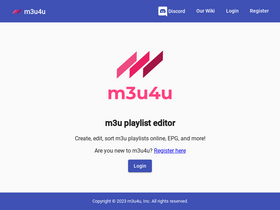 'm3u4u.com' screenshot