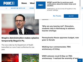 'fox43.com' screenshot