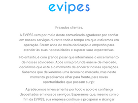 'evipes.com' screenshot