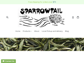 sparrowtailteas.com homepage screenshot