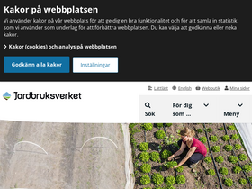 'jordbruksverket.se' screenshot