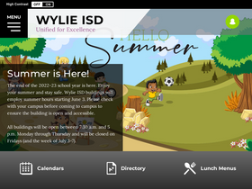 'wylieisd.net' screenshot