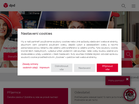'dpd.cz' screenshot