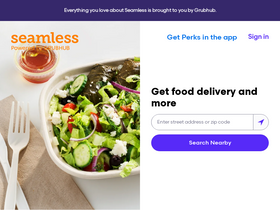 'seamless.com' screenshot