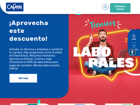 'cafam.com.co' screenshot