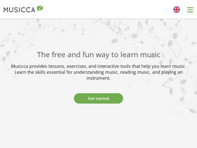 'musicca.com' screenshot