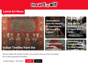 'theartwolf.com' screenshot