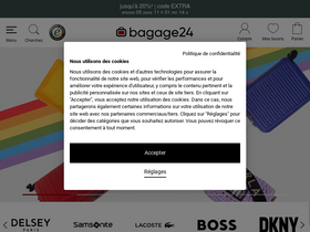 'bagage24.fr' screenshot