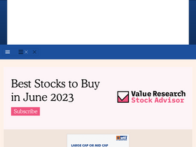 'valueresearchonline.com' screenshot