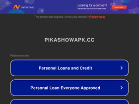 'pikashowapk.cc' screenshot