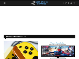 'bestgamingsettings.com' screenshot