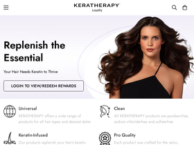 keratherapyloyalty.com homepage screenshot