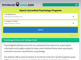 'psychologyschoolguide.net' screenshot