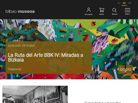 'bilbaomuseoa.eus' screenshot