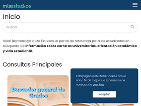 'misestudios.es' screenshot