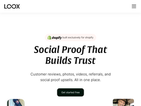 'loox.io' screenshot