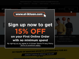 'al-ikhsan.com' screenshot