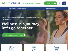 'synergywellnesscenter.com' screenshot