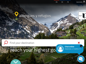 'alberguesyrefugios.com' screenshot