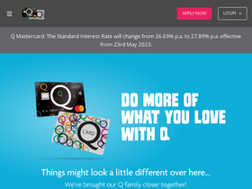 'qmastercard.co.nz' screenshot