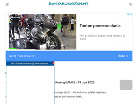 'banyakjawatan.my' screenshot