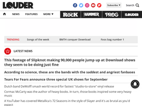 'loudersound.com' screenshot