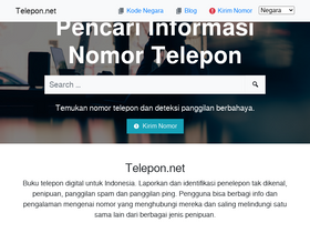 'telepon.net' screenshot