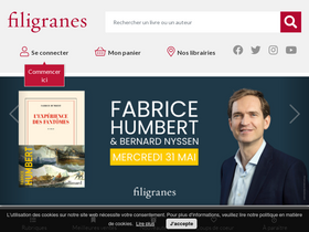 'filigranes.be' screenshot