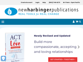 'newharbinger.com' screenshot