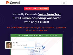 'speechelo.com' screenshot