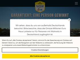 Omaze DE website screenshot