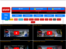 'datasport.pl' screenshot