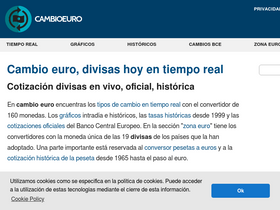 'cambioeuro.es' screenshot