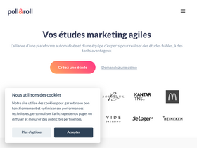 'pollandroll.com' screenshot