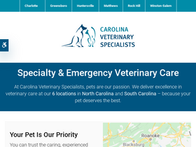 'carolinavet.com' screenshot