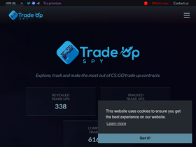 'tradeupspy.com' screenshot