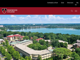 'edgewood.edu' screenshot